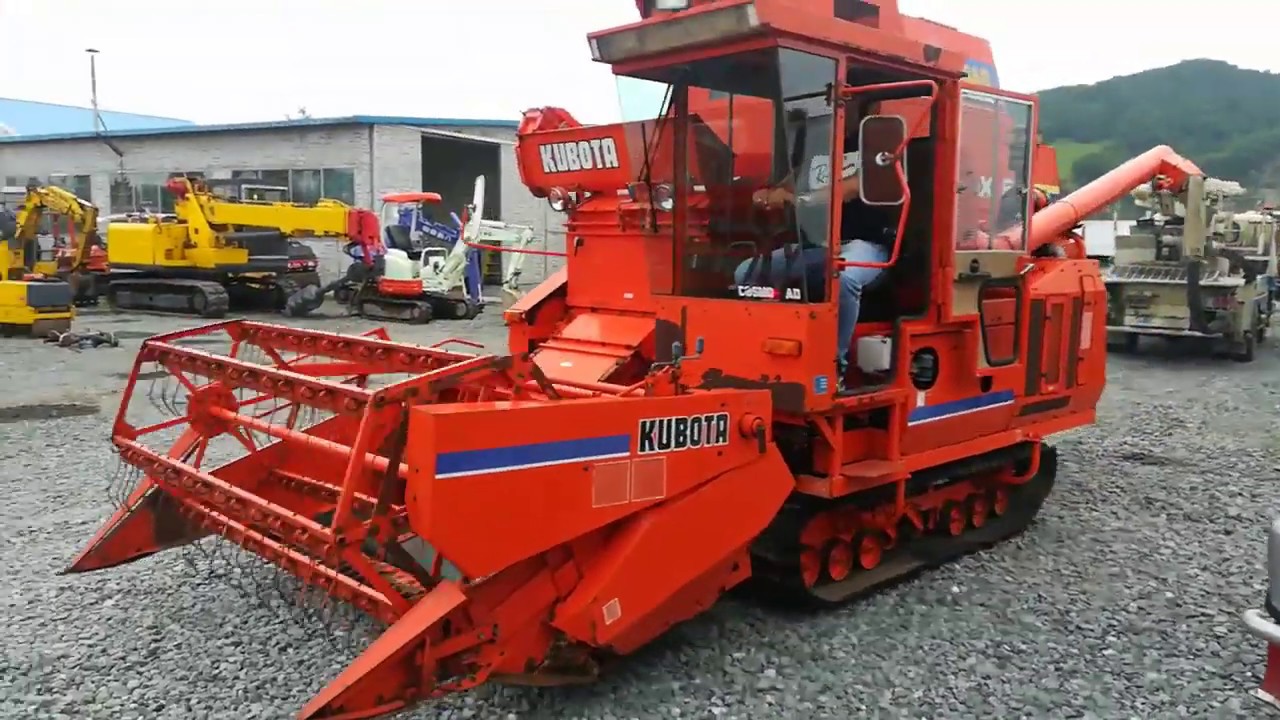 Японский зерновой комбайн Kubota AX60. Аукционный лист