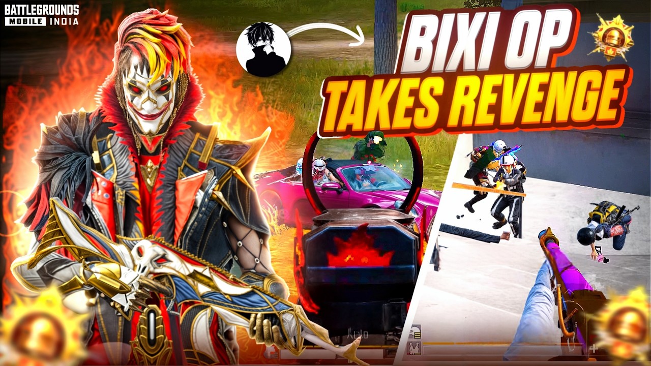 Bixi OP Takes Revenge in Conqueror Lobby 🔥 Intense Solo vs Squad Rank Push Lobby Gameplay | BGMI