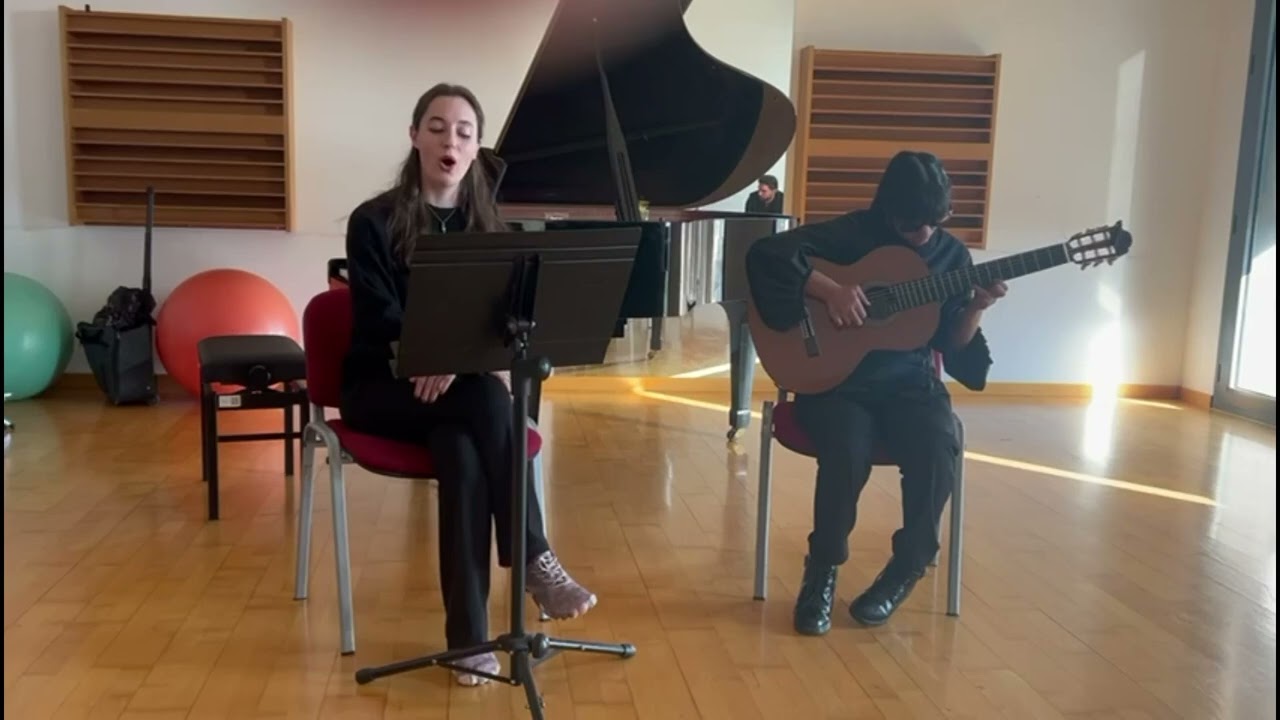 Audición de Cámara - Conservatorio Superior con mi compañera Marta Madrid - Si dices que mis ojos