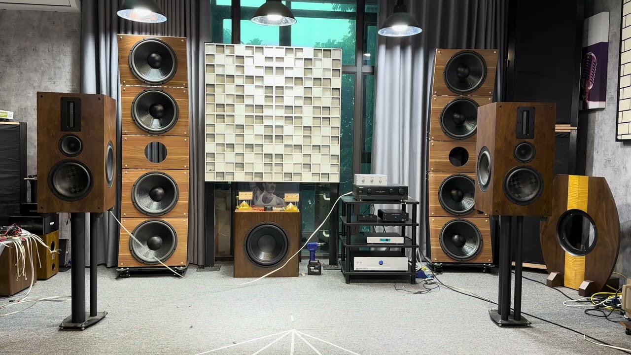 Clip bookshelf 3 way bass Satori WO24TX-8, mid Satori MR13P-8,siêu tép Aurum Cantus G1