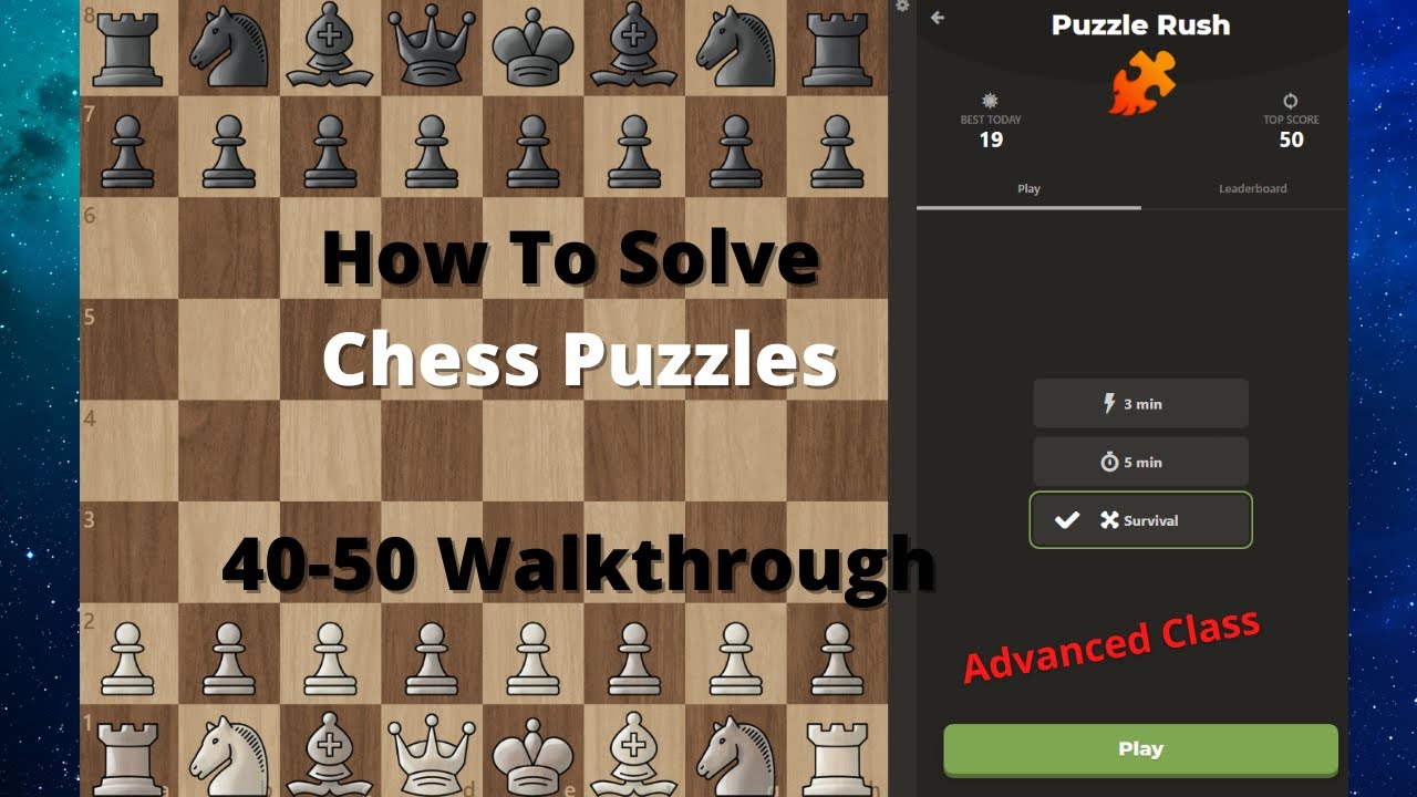 Puzzle Rush Breakdown | Puzzles 40-50 (Elo 2400~)