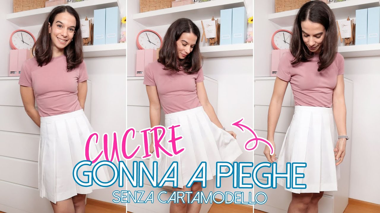 Cucire una gonna a pieghe SENZA Cartamodello: formule e confezione | Pt. 1 | | Un punto alla volta