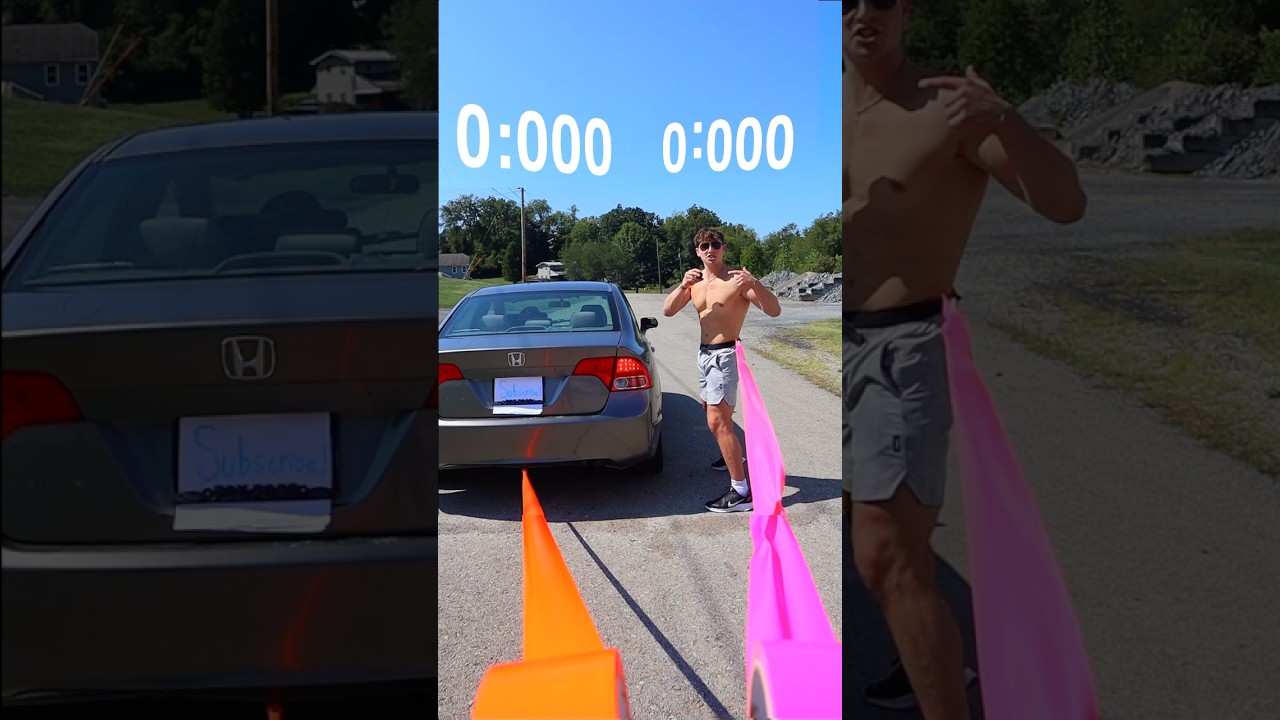 Car vs Human, speed test