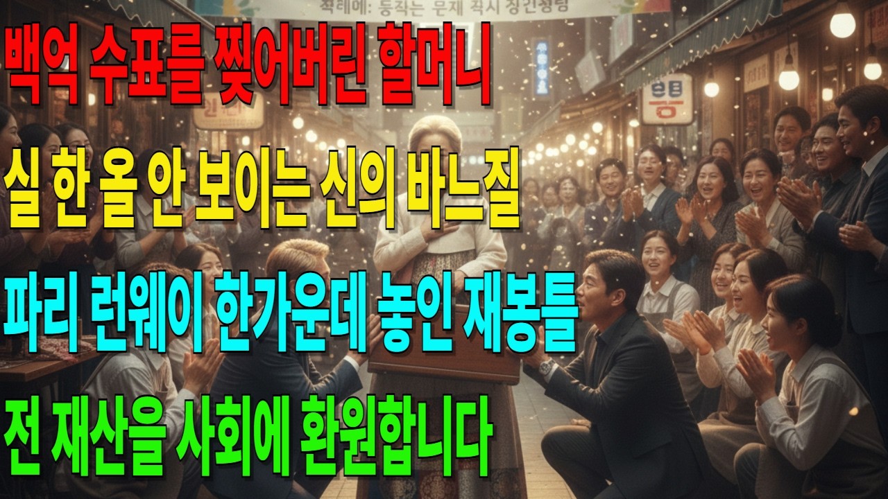 세계 1위 디자이너가 한국 전통 시장 바닥에 엎드려 통곡하며 빌게 된 기막힌 사연