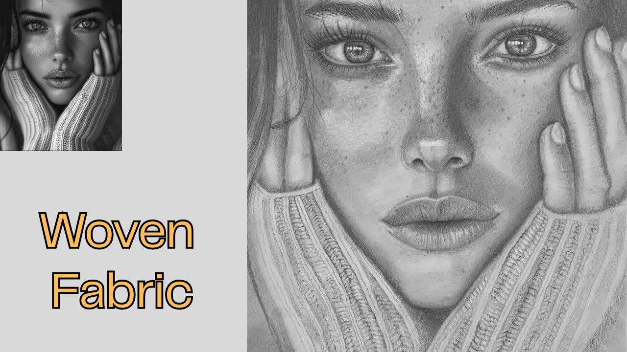 Studying Smooth Shading & Woven Fabric in Graphite