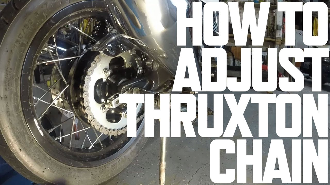 Adjust & Clean Triumph Thruxton Chain