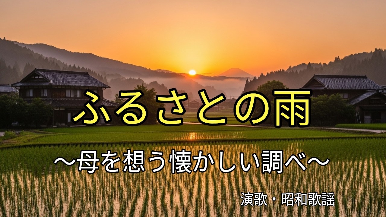 【無名の演歌】ふるさとの雨 / 故郷を想う感動の歌 /#演歌 #ふるさと #昭和歌謡 #懐メロ