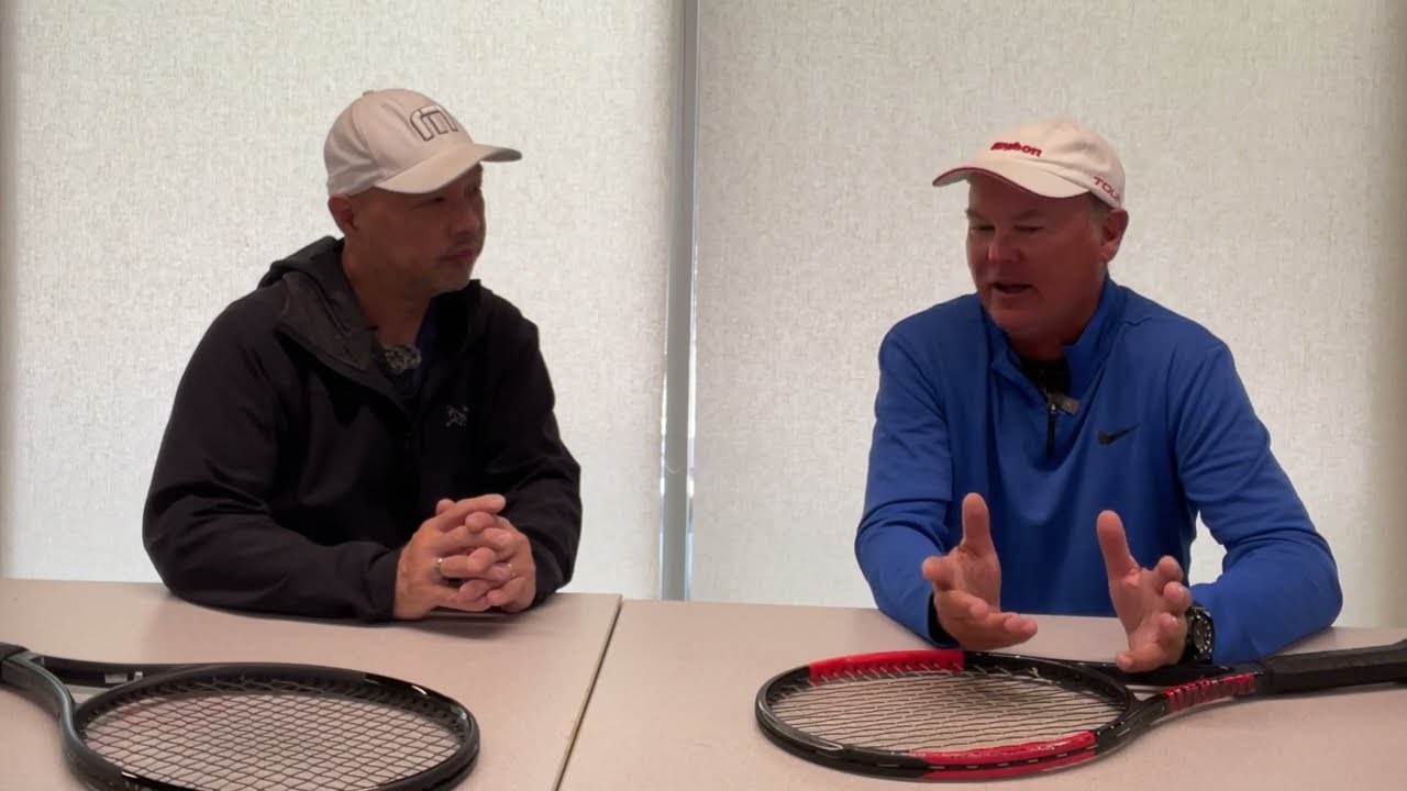 TENNIS STRINGING TREND THAT THE PROS  ALWAYS DO AND NOW THE COLLEGE PLAYERS NOW DO TOO