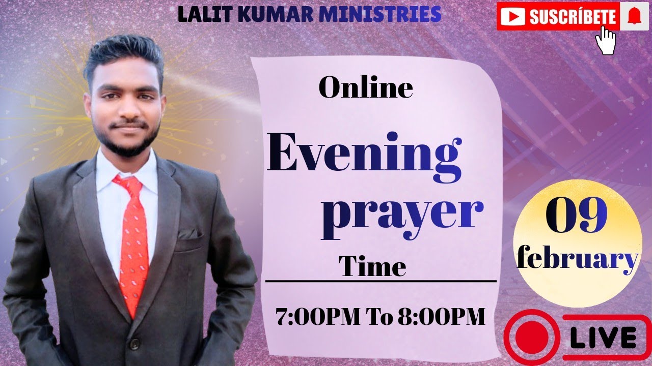 Evening prayer meeting Live/pastorlalit/#Live