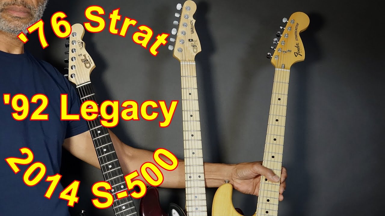 Fender Stratocaster ('76) vs G&L Legacy ('92) vs G&L S-500 (2014)