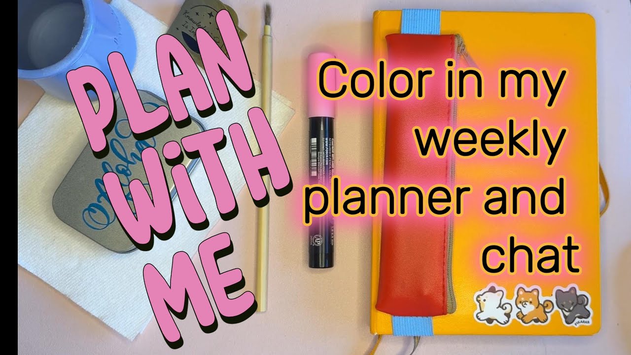 Plan With Me: Cozy Weekly Setup (Posca + Aloha Watercolors) | January Planner Pages