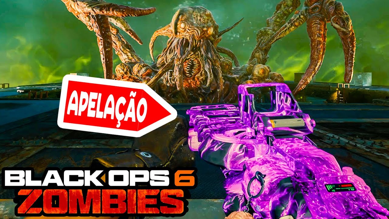 Eu usei a ARMA mais FORTE no EASTER EGG de TERMINUS do BO6 Zombies (Apelação)