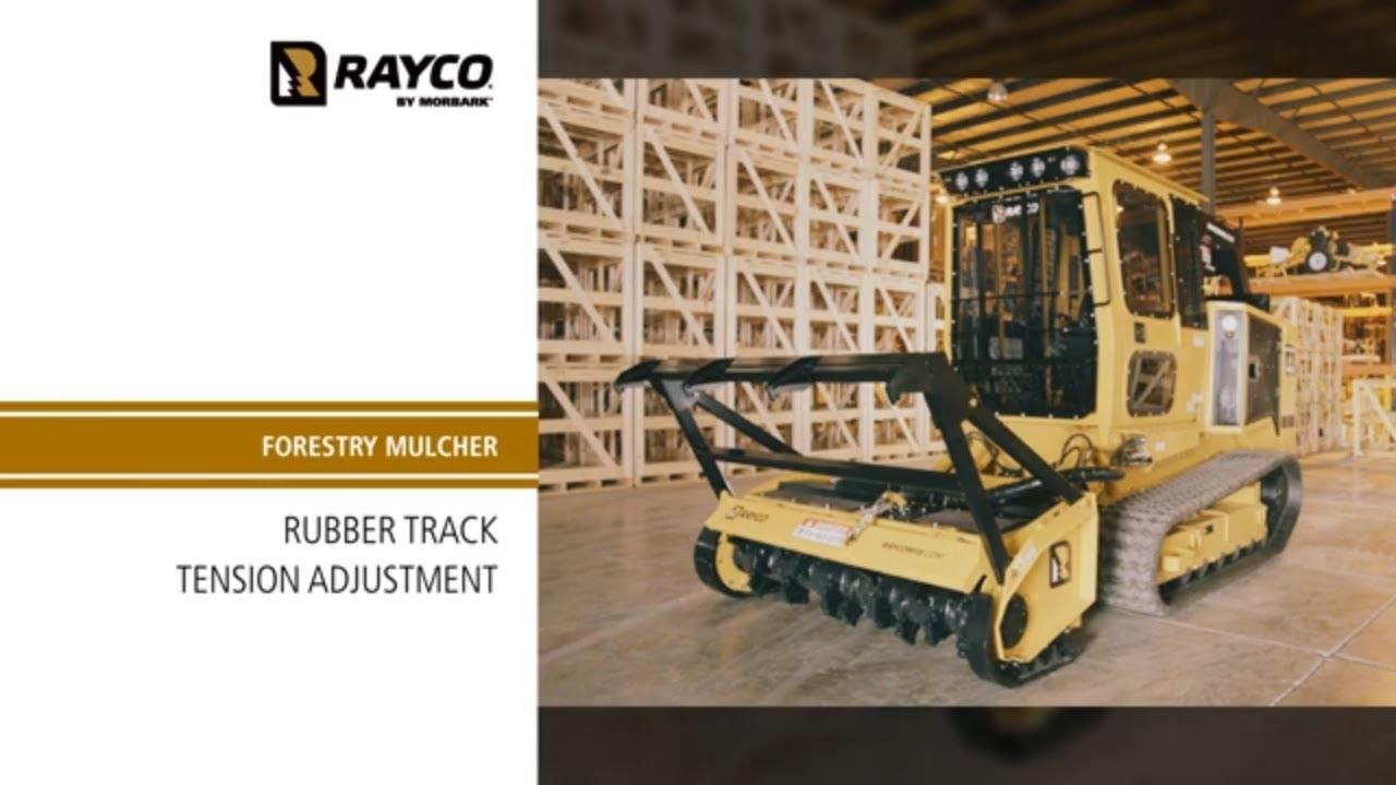 Maintenance Made Easy - Rayco Forestry Mulcher Rubber Track Adjustment