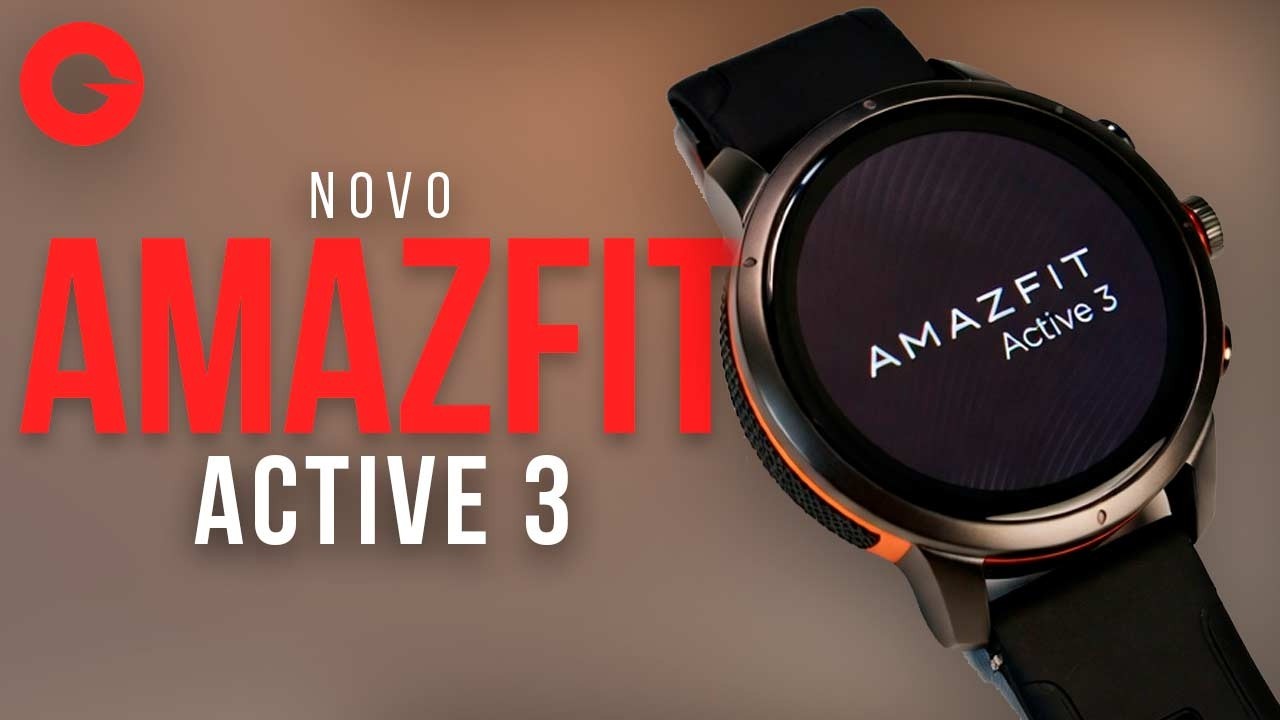 Novo AMAZFIT ACTIVE 3 - 20 DIAS de BATERIA e TELA MAIOR?!