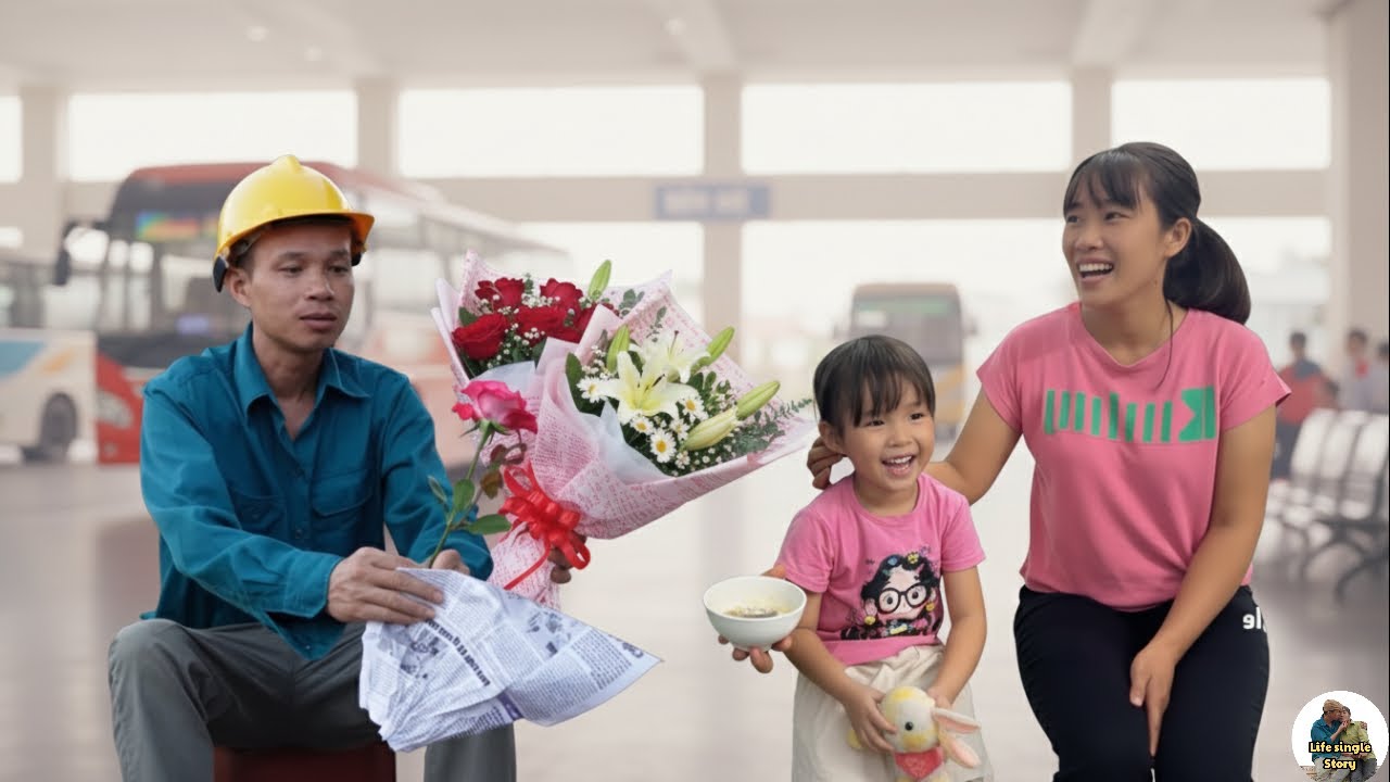 The day De returned, he gave Huyen a surprise gift on Vietnamese Women's Day.