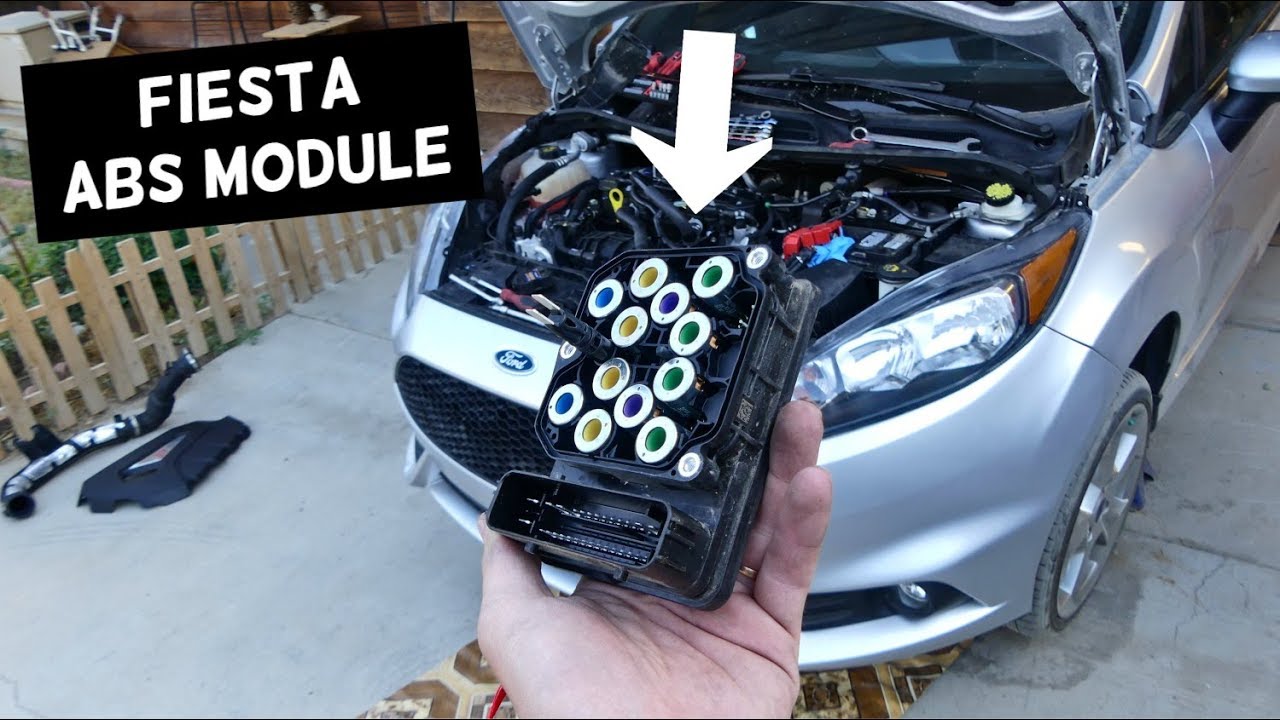 HOW TO REMOVE OR REPLACE ABS MODULE ON FORD FIESTA MK7 ST S SE TITANIUM