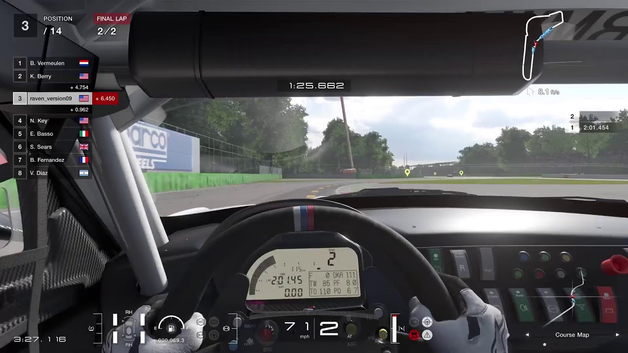 Griding some tracks on Grand Turismo