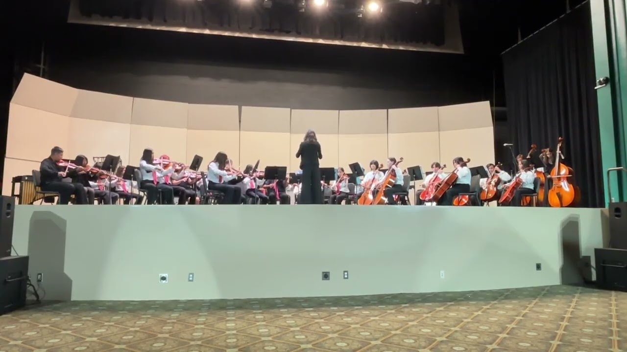 NLMUSD - Middle Scool Honor Orchestra - Bushwacker Stomp - Conducted by Kendra Clements