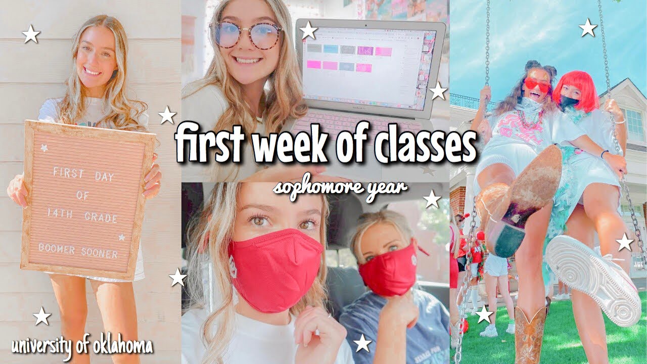 FIRST WEEK OF COLLEGE CLASSES I university of oklahoma
