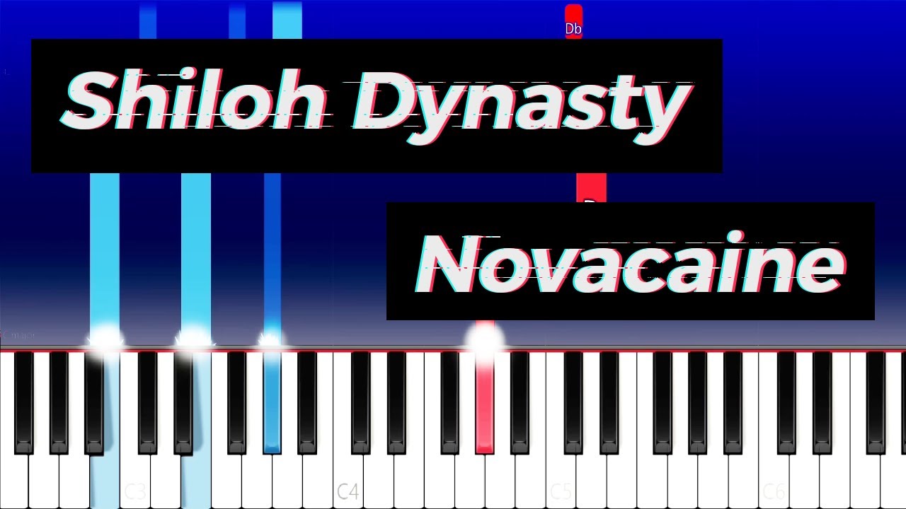 Shiloh Dynasty - Novacaine (Piano Tutorial)