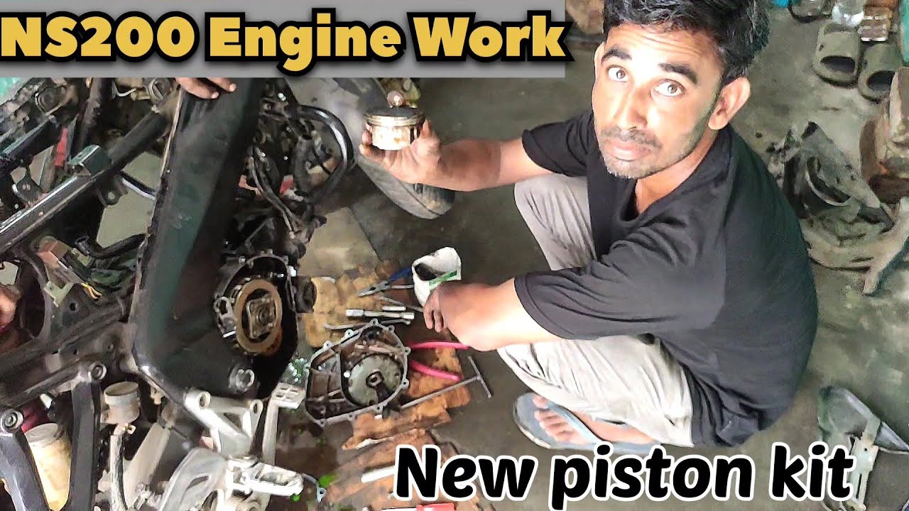 Pulsar NS 200  ring piston change Kam budget mey full video  #ns200 #pulsar200rs #pulsarns200
