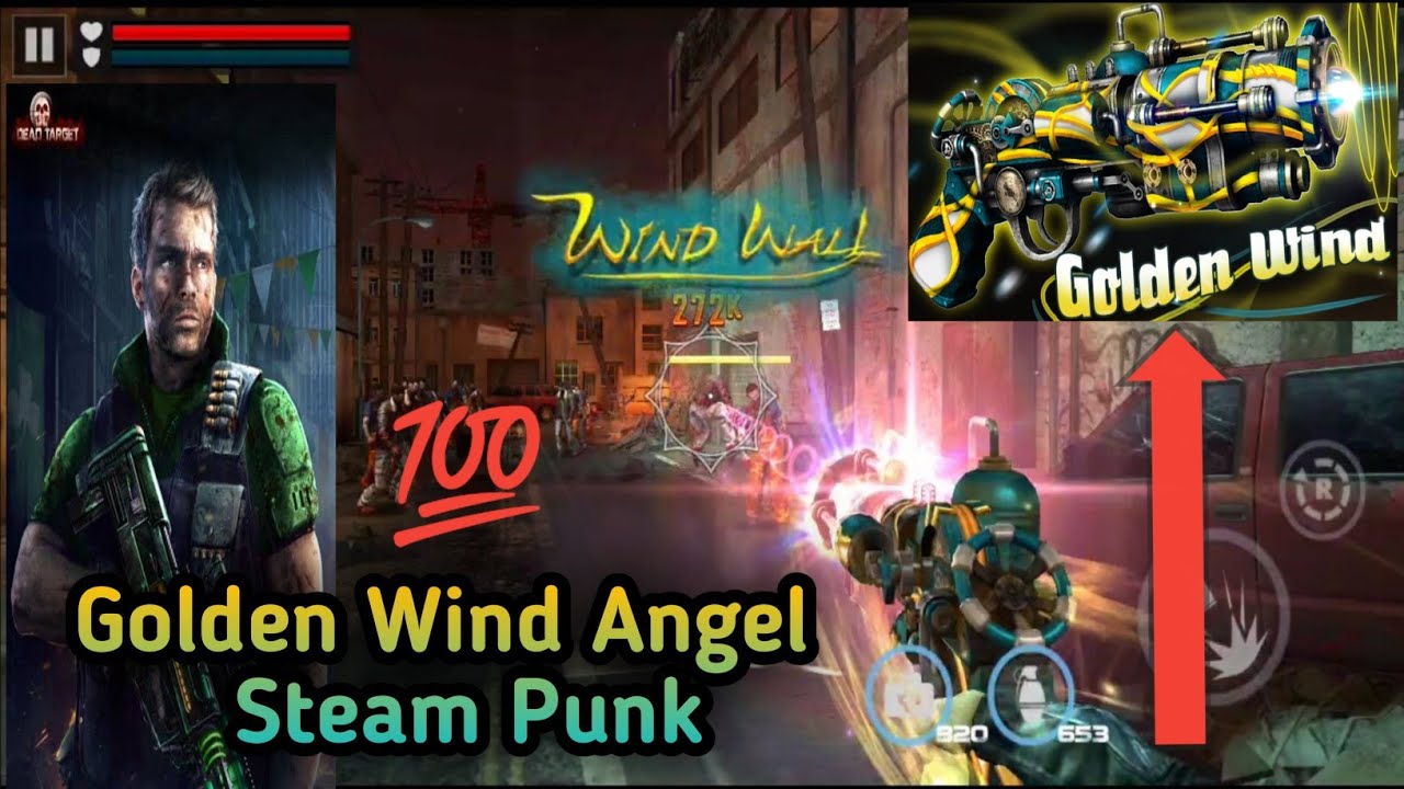 Dead Target: zombie 🧟 || New Wind Angel Steam Punk Weapon Skink Test 😈 || Satan Gaming 😍