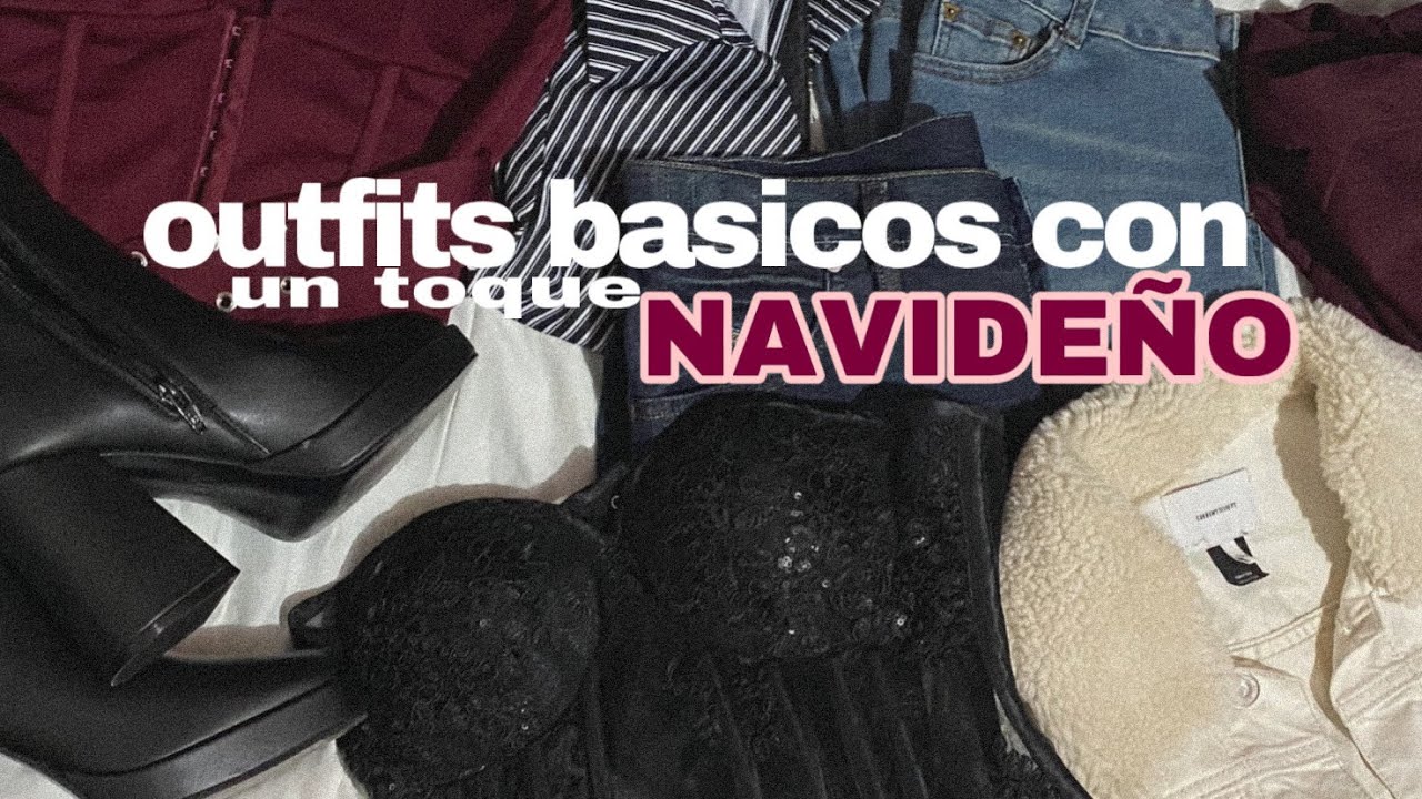 🎄✨ideas de outfits “navideños” con básicos de tu closet 😍| para cuando no sabes que ponerte 🪅❤️