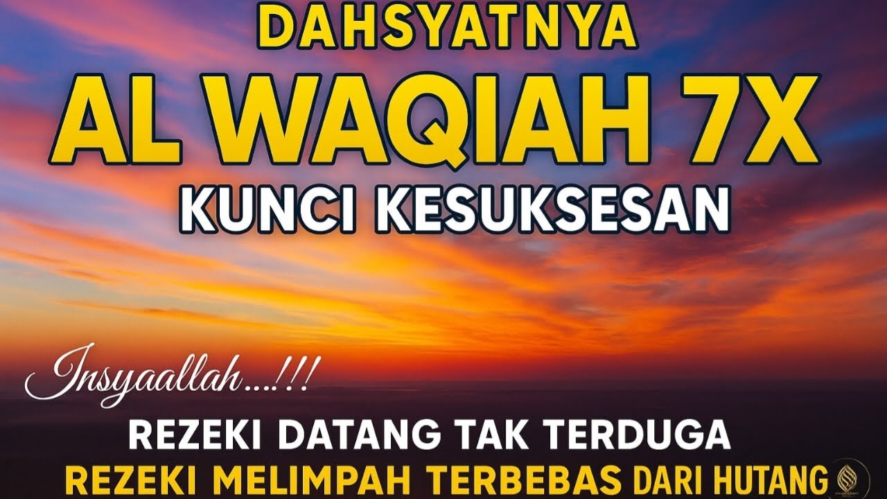 DZIKIR PENARIK REZEKI UNTUK KELUARGA | SURAH AL WAQIAH PELUNAS HUTANG