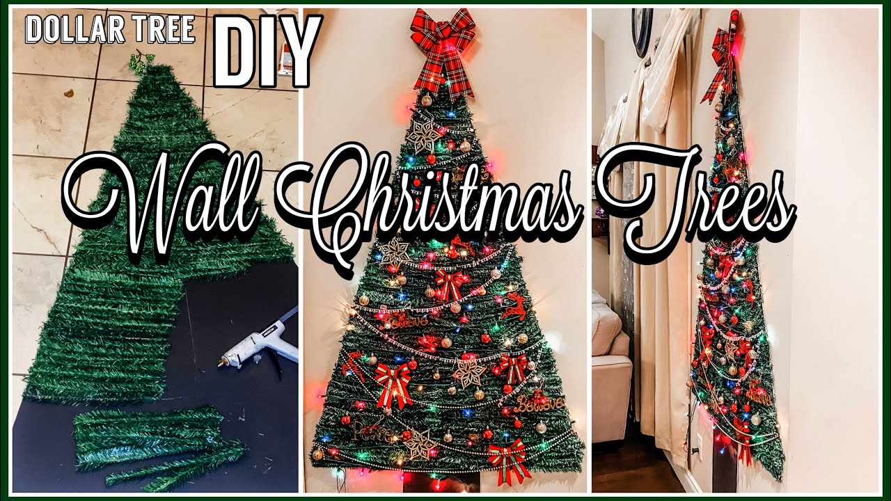SEE HOW SHE uses Dollar Tree foam boards to make a Christmas Tree! Easy Dollar Tree DIYs