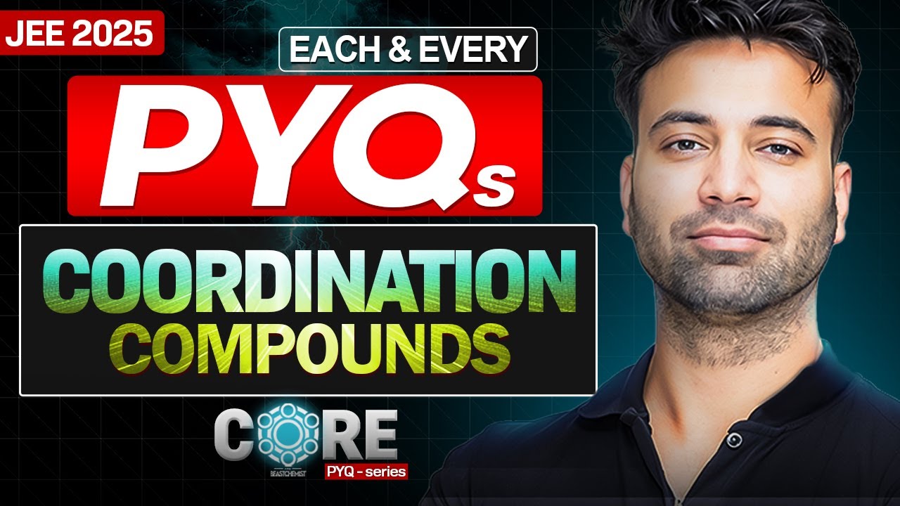 All Coordination Compounds PYQs from 2019 to 2024 l Part 1 | CORE series | JEE Main 2025