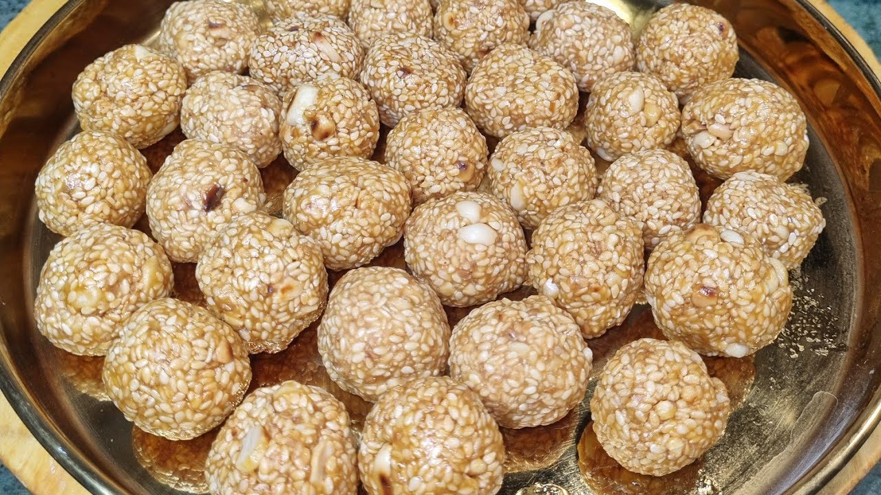 Pakatle Til Ladoo Recipe in Marathi | Tilgul Special | Snehal’s Kitchen