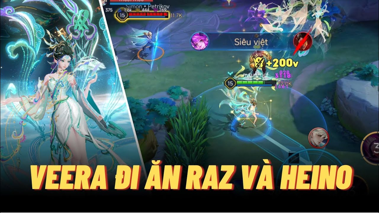 Icyfoxx cầm Veera đi săn Raz và Heino nhờ núp lùm bắt địch cực hiệu quả | Liên Quân mobile