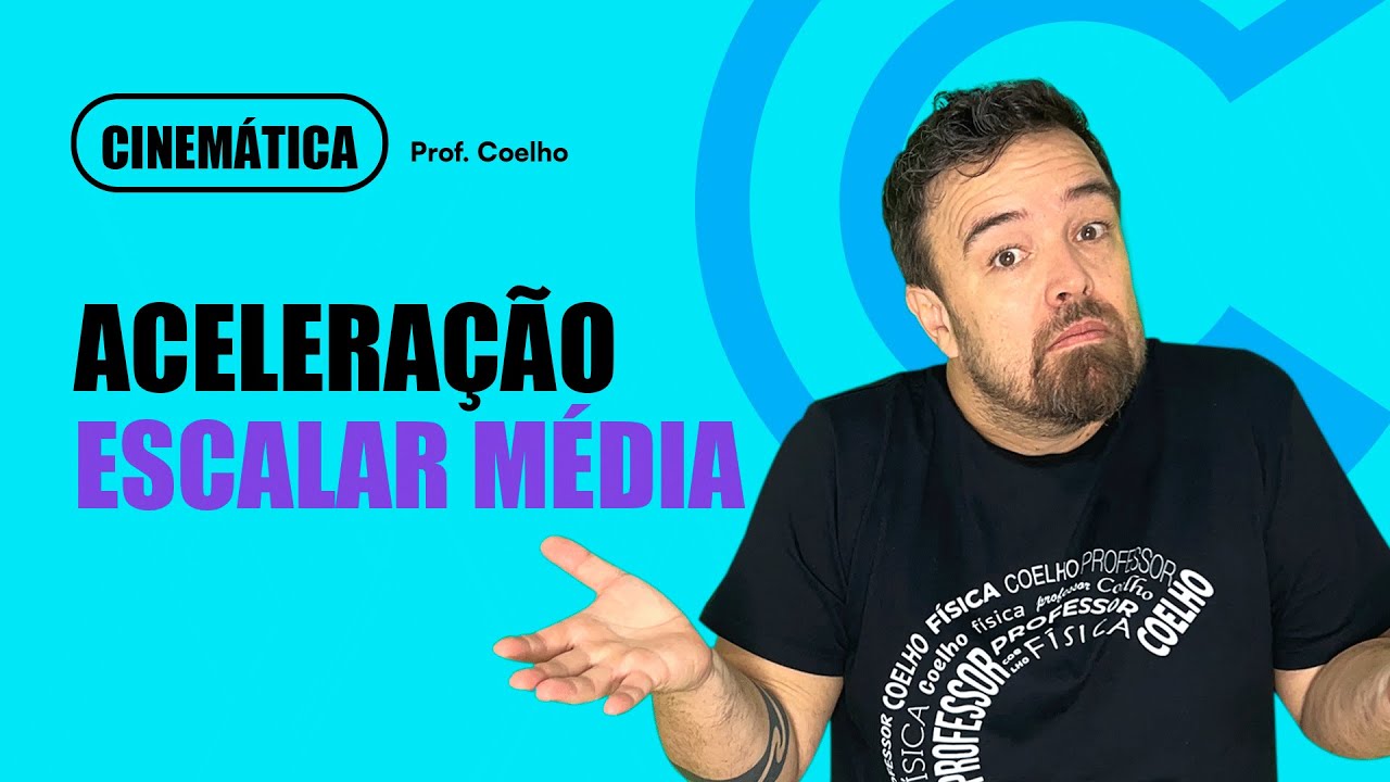 CINEMÁTICA (Aula 04): Aceleração escalar média | Professor Coelho