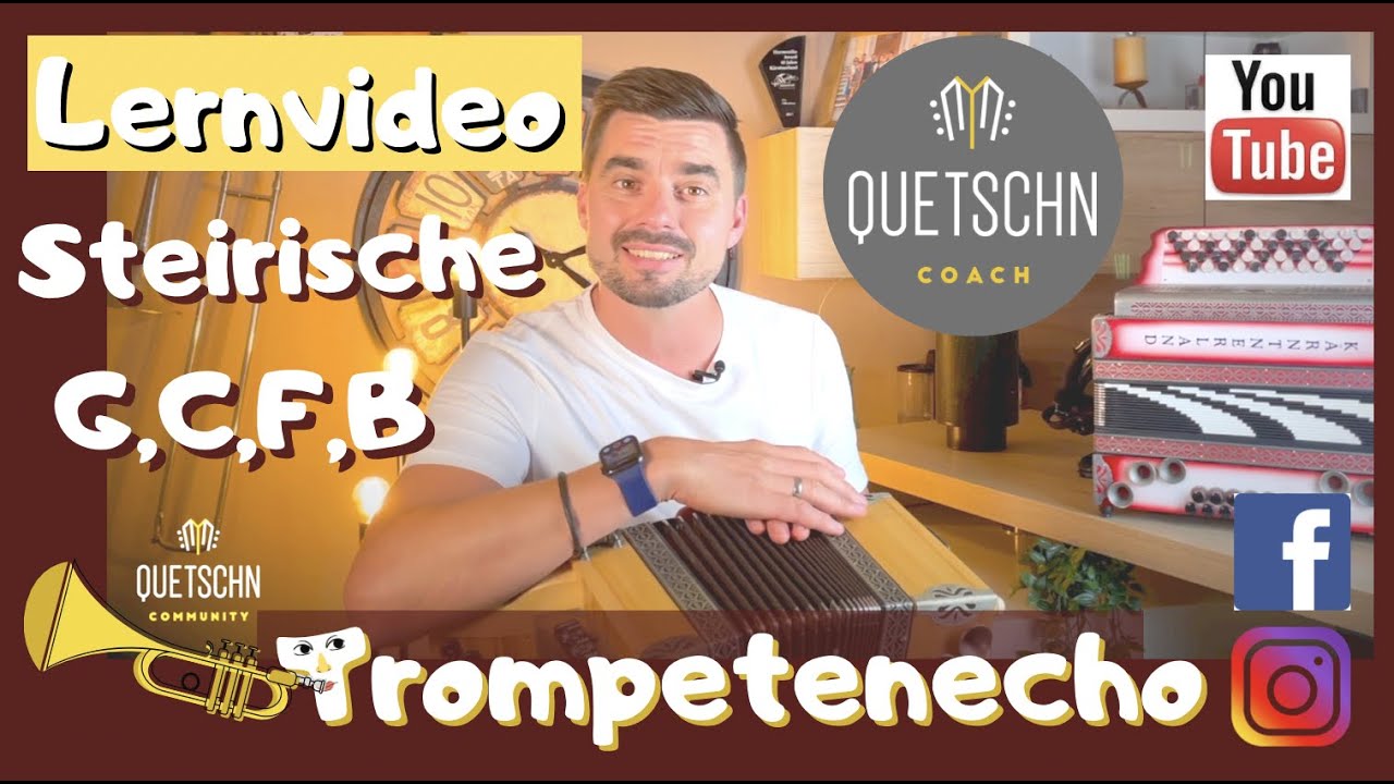 Trompetenecho -LERNVIDEO Steirische G,C,F,B