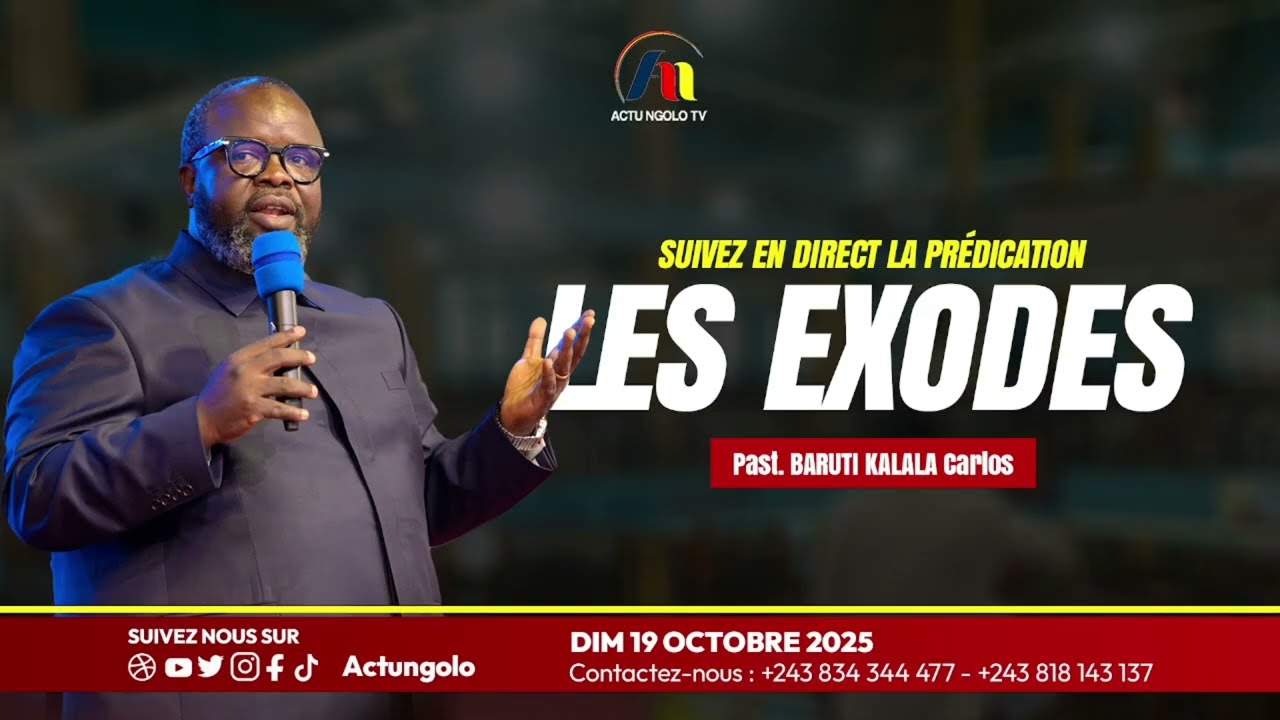 Dim 09 OCTOBRE 2025 - Pasteur Carlos BARUTI - LES EXODES (3)