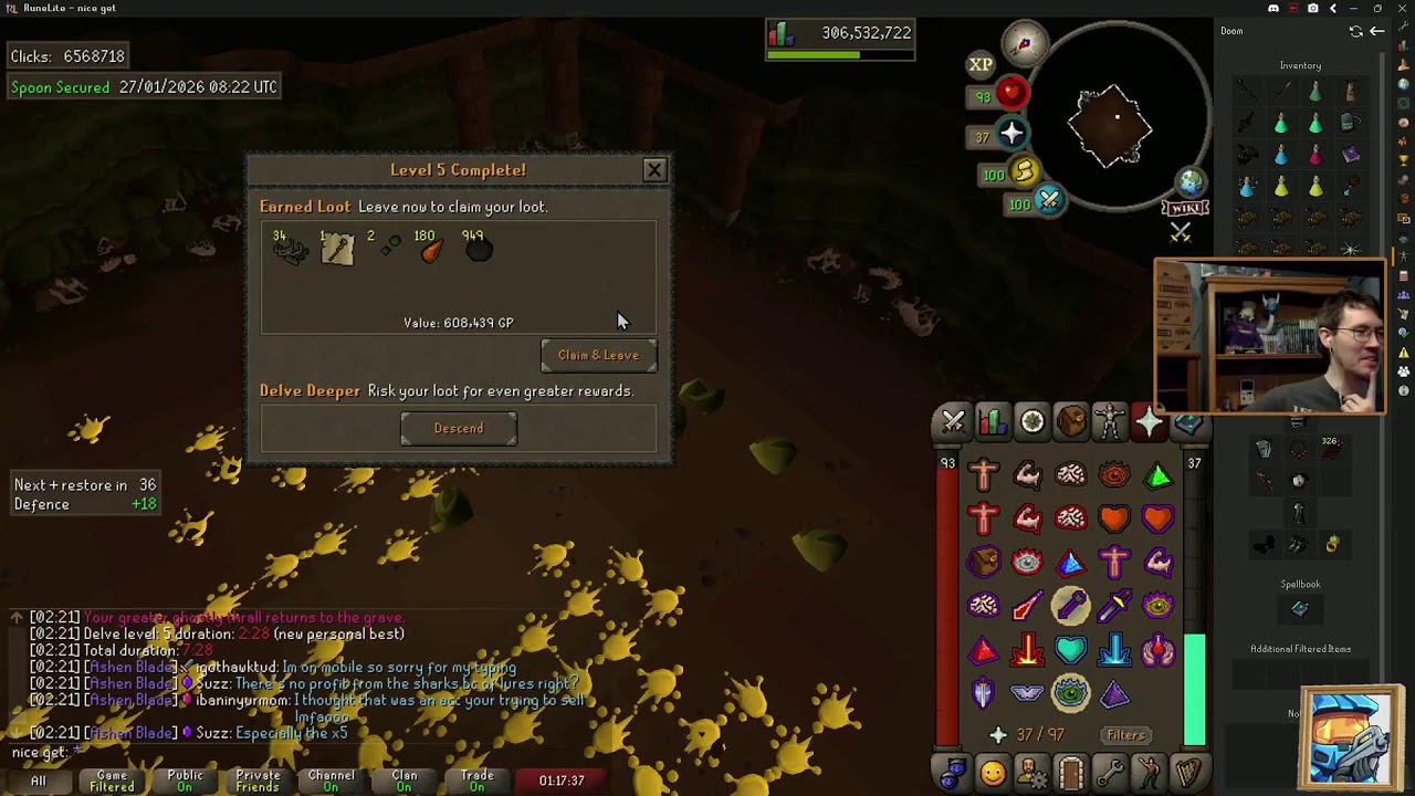 clan bingo grind! :) OSRS 829 collection logs / nice_get Live Stream