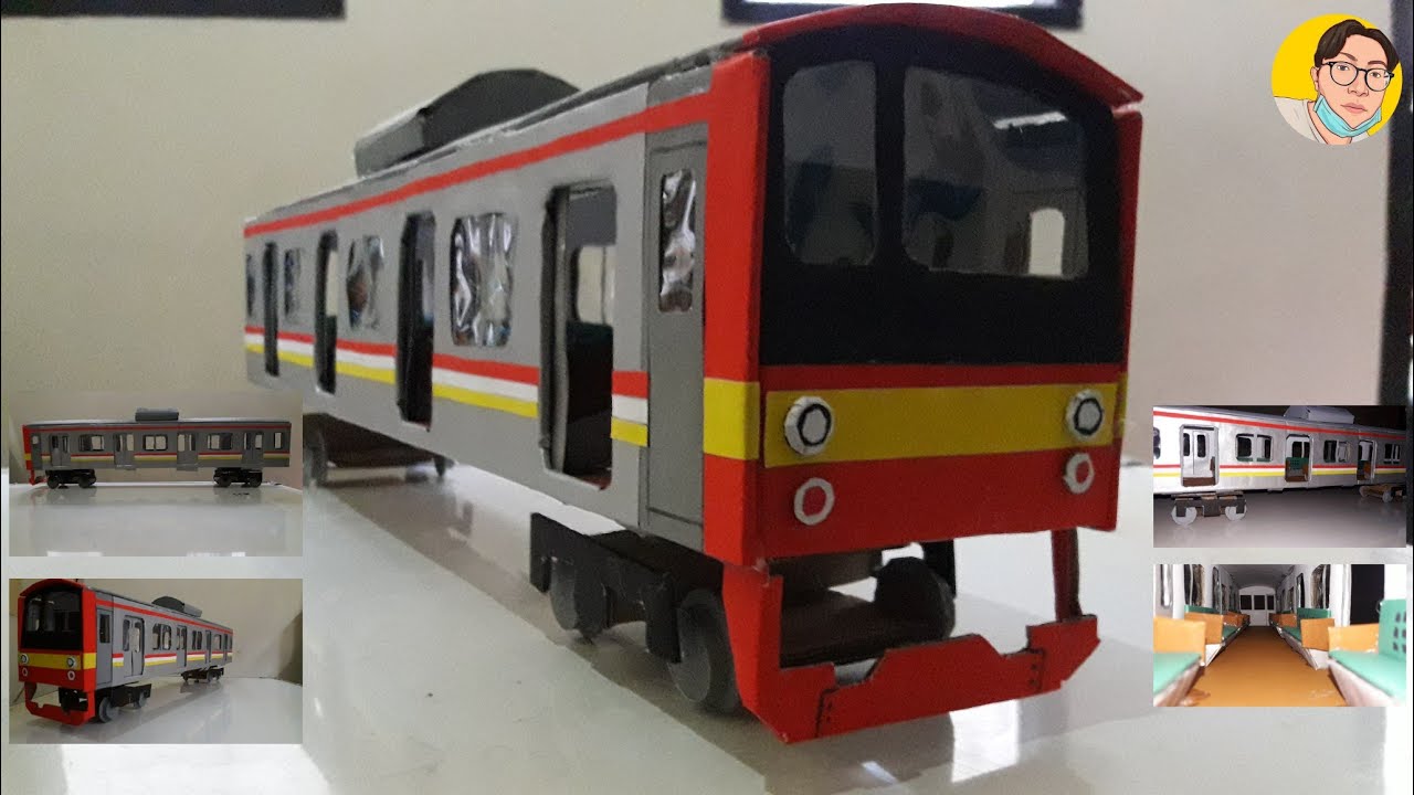 Cara Membuat Miniatur KRL Seri JR 205 dari Kardus Bekas