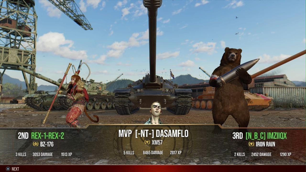 8.5k dmg with XM57 | World of Tanks console