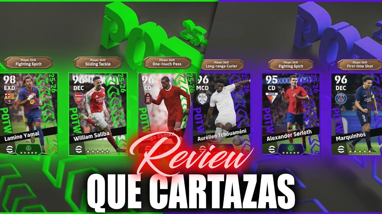 Hay 2 CARTAZAS SUPER TOP y muchas CARTAS MUY BUENAS - POTW REVIEW - eFootball 26