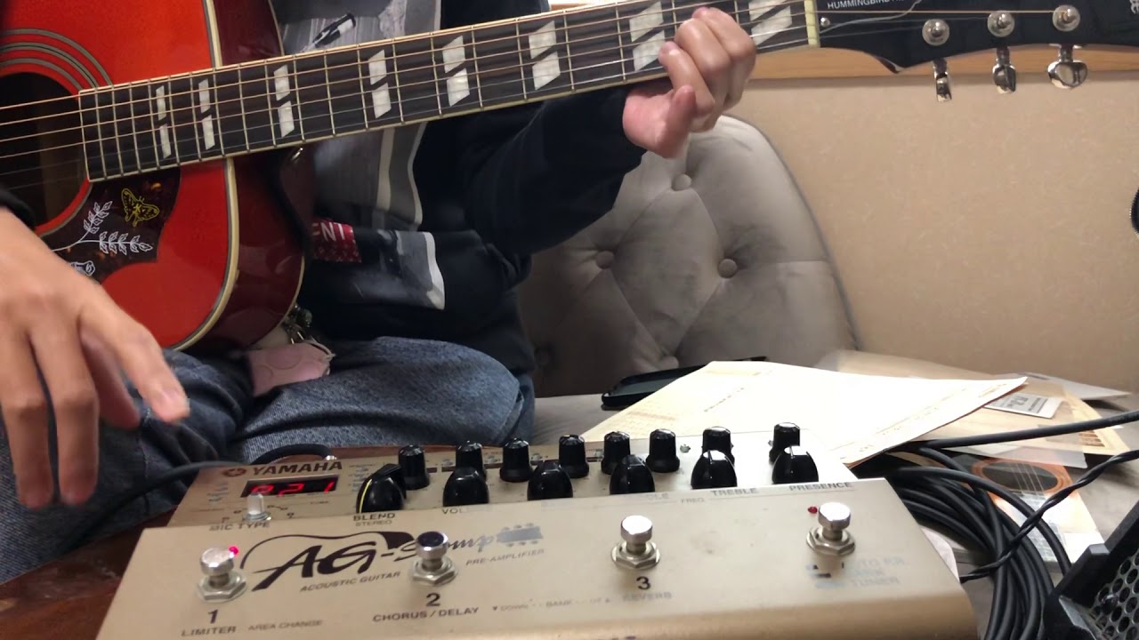 【毎日ギター練習がんばれエミー！がんばれ母ちゃん！】#6 YAMAHA AG-Stomp 使ってみた
