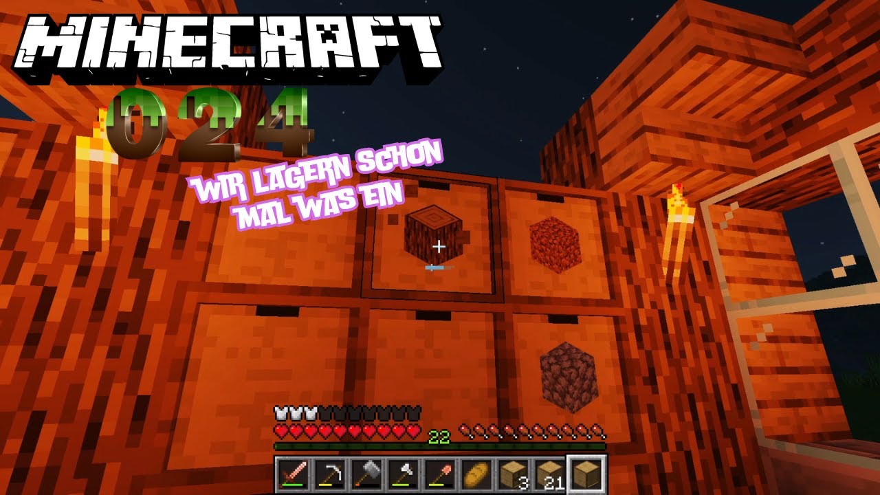 Minecraft Java 024 wir lagern schon mal was ein