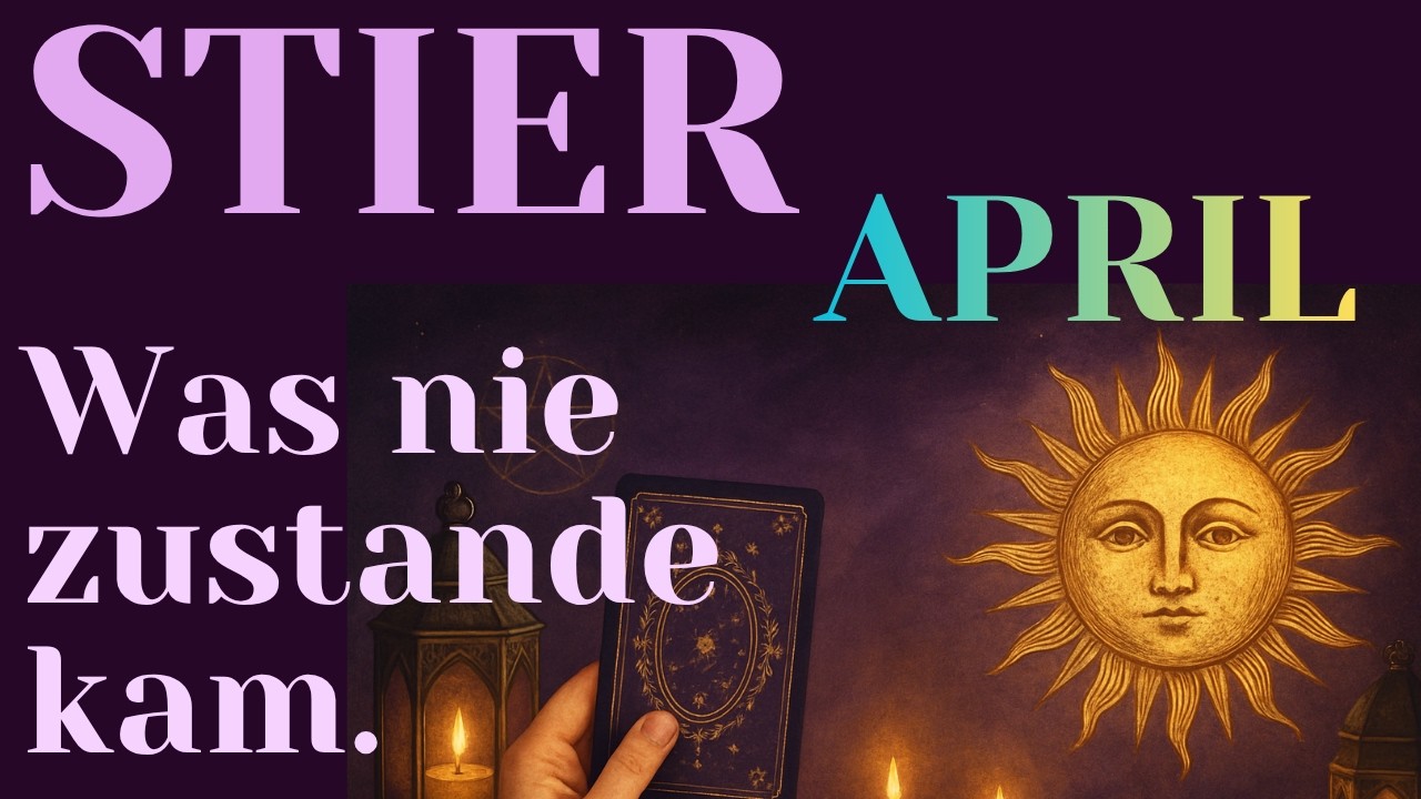 ♉️Stier APRIL 2026❤️Eine Verbindung kehrt zur&uuml;ck, gereift durch das, was war.⭐️