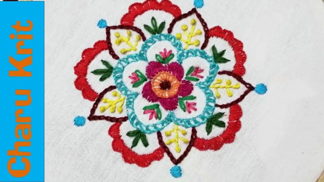How to do multi stitches on a single frame /Colourful Butta best fit on Saree, kurti, kurta, Dress.