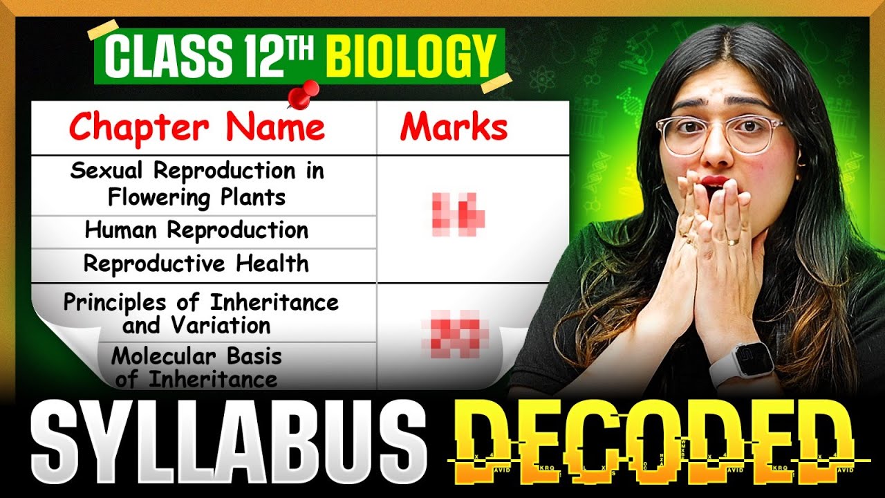 Class 12th BIOLOGY Syllabus BREAKDOWN || Score 100/100 🔥