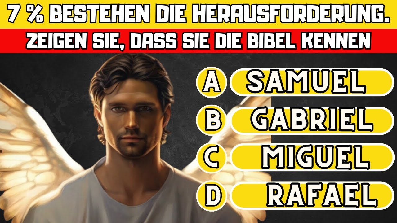 30 BIBELFRAGEN I EINFACH MITTLERE ODER SCHWIERIGE NIVEAU I BIBELTEST #10