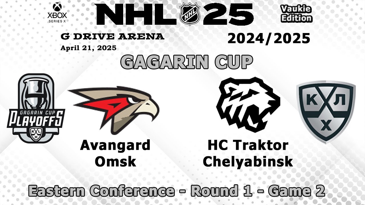 KHL - Avangard Omsk vs Traktor Chelyabinsk - Gagarin Cup - Season 2024/25 - NHL 25