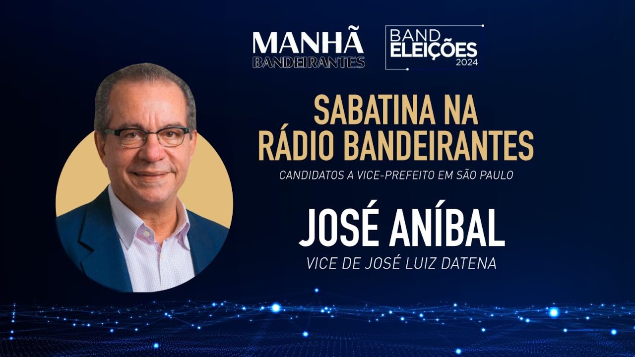 Jos&eacute; An&iacute;bal, vice de Jos&eacute; Luiz Datena / PSDB - Entrevista completa