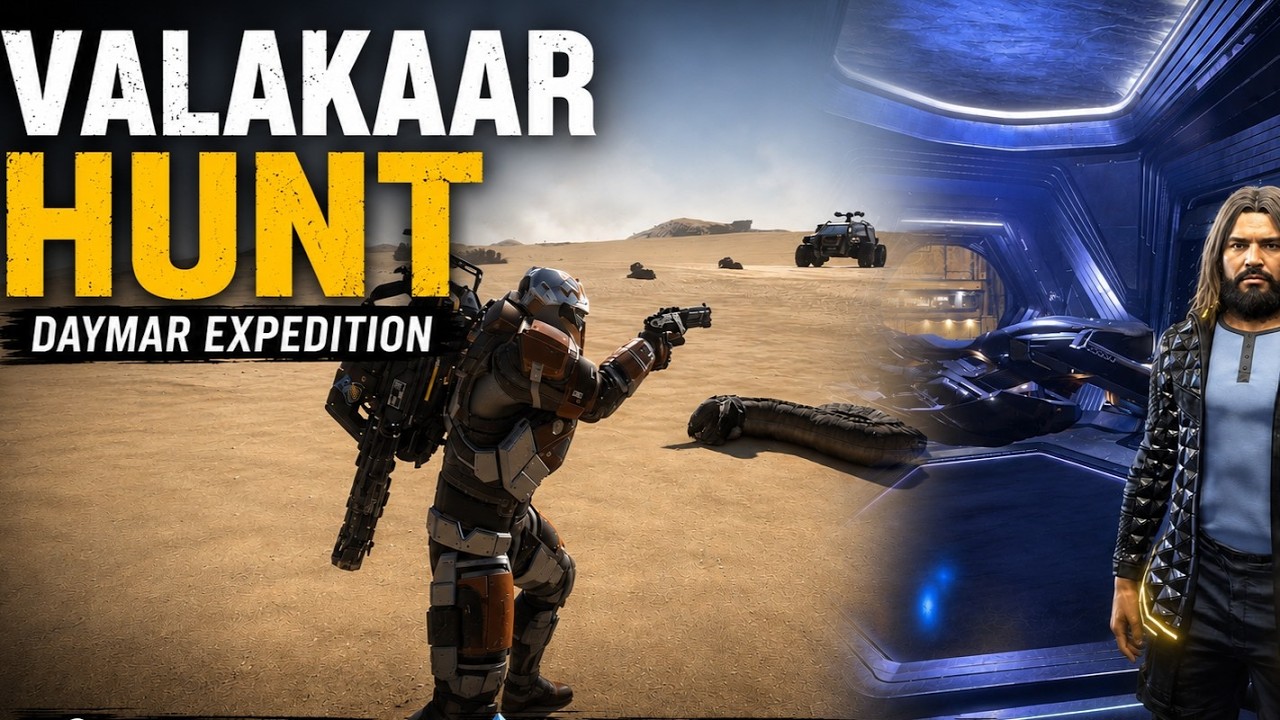 STAR CITIZEN 4.9 | Valakkar Hunt on Daymar | Polaris Mobile Base