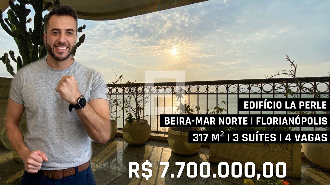 Luxuoso Apartamento no La Perle - Beira-Mar Norte em Florianópolis ( Alto Padrão)