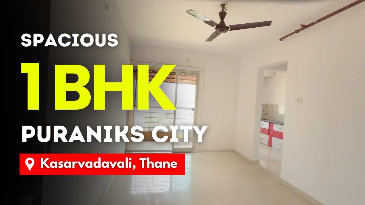 Spacious 1 BHK in Thane Near Upcoming Metro | High Floor with Balcony | All Amenities & Parking